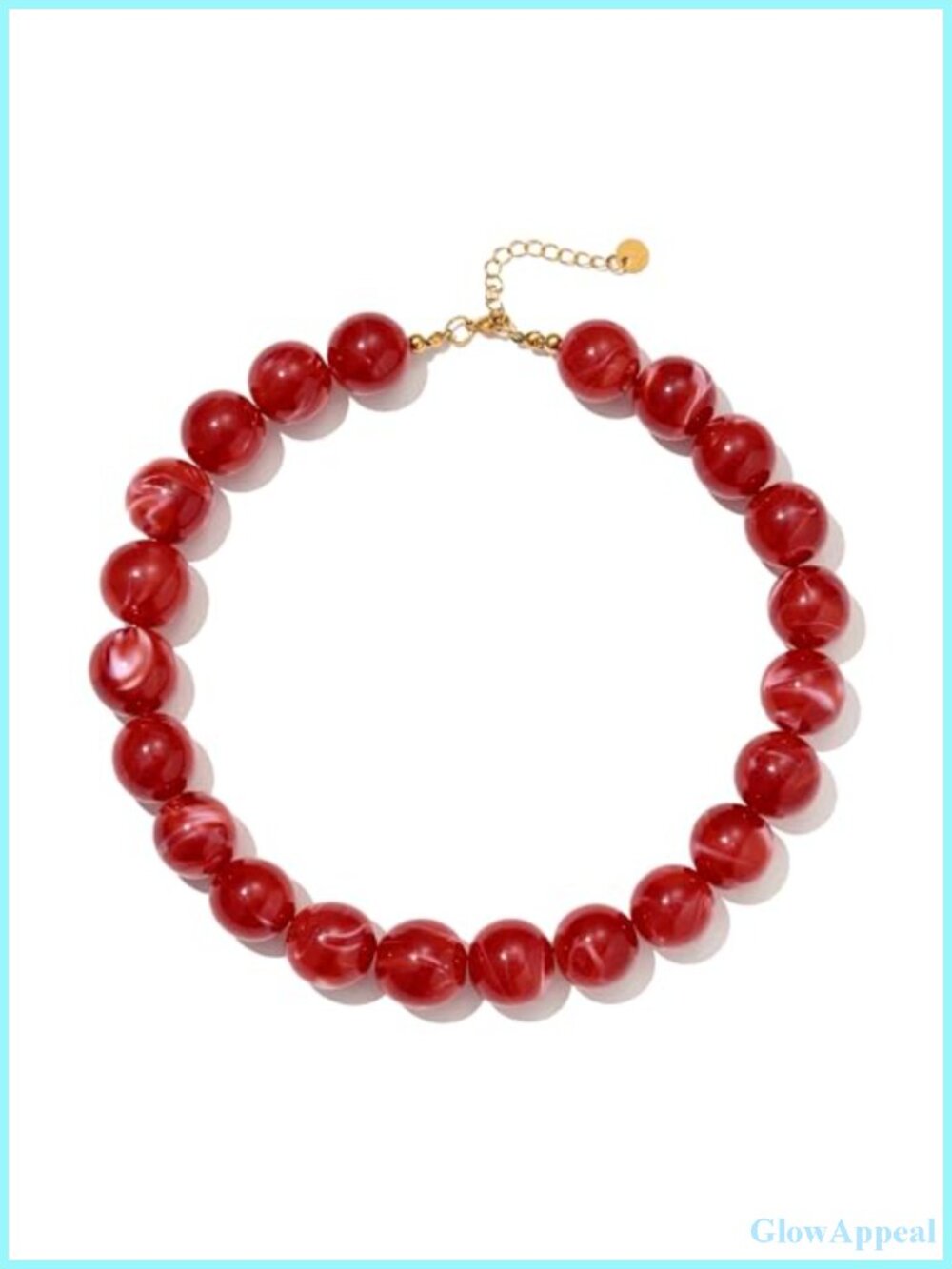 Chunky Resin Beaded Necklace Boho Statement Women Summer Beach